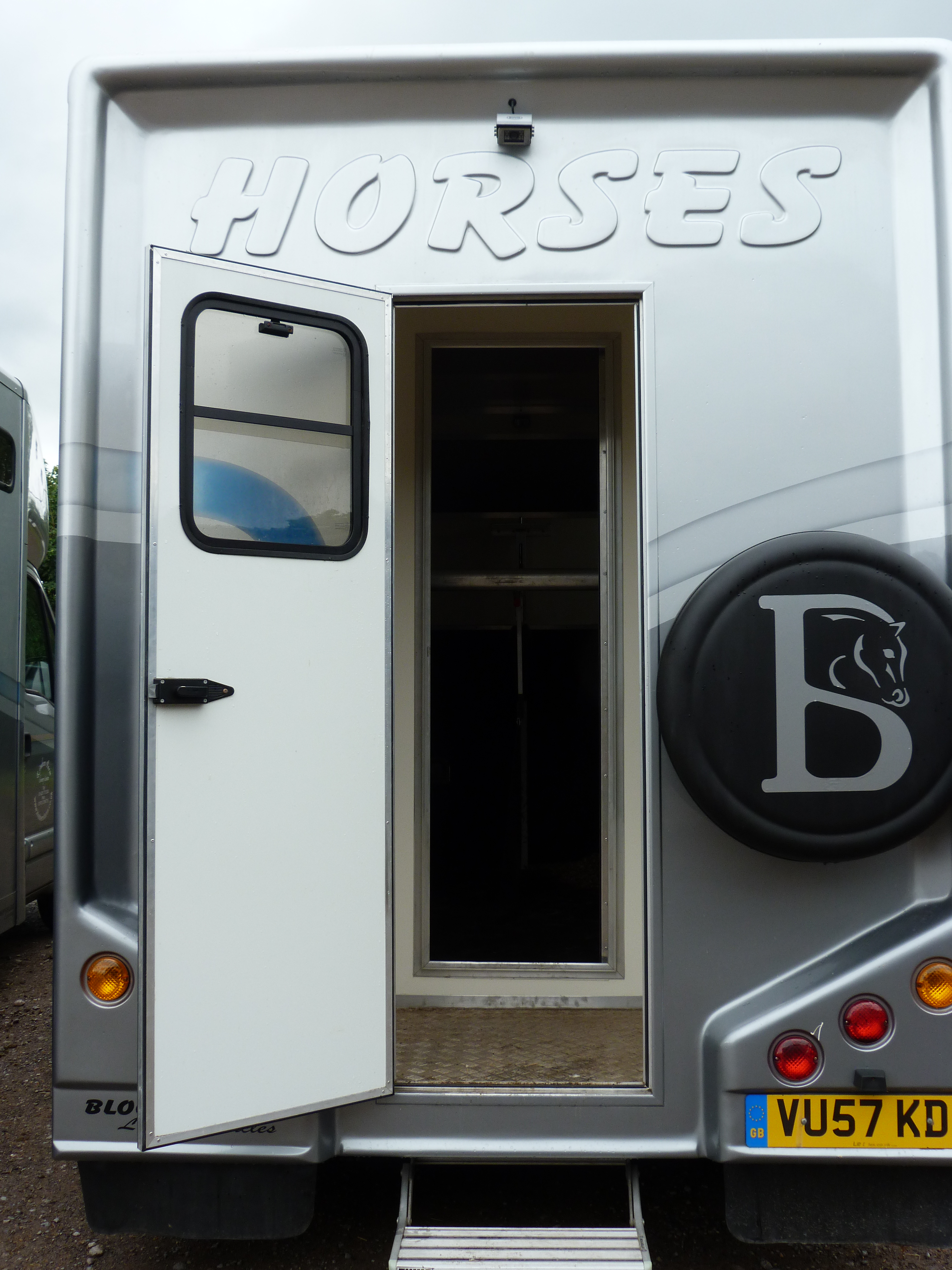 Rear of horseboxes